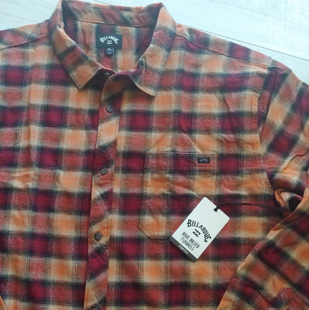 BillABONG NEW Coastline Stretch Flannel
